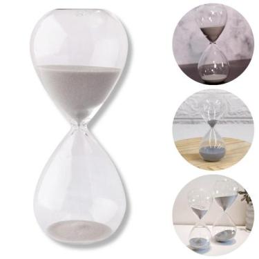 Imagem de Ampulheta Timer Tempo Medidor 15 Minutos Relógio De Areia Brilhosa Cro