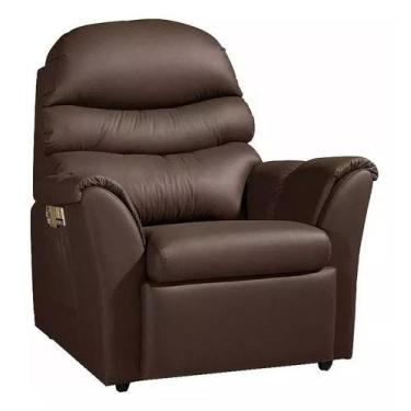 Imagem de Poltrona Do Papai Grécia Confortável Descanso Marrom material sintétic