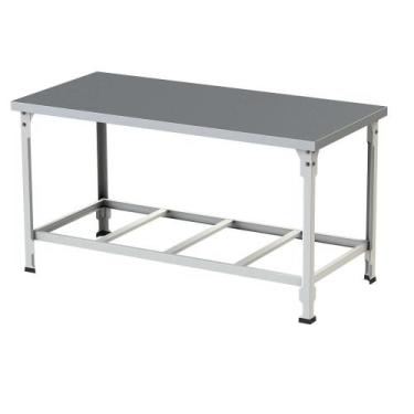 Imagem de Mesa de Manipulação Itajobi 1,50x70cm Desmontável Branca Tampo Inox - 