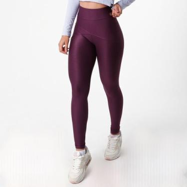 Imagem de Calça Legging Feminina Cintura Alta Alice Lisa - 4YOU, P, Vinho