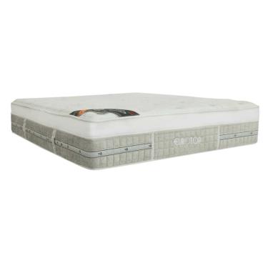 Imagem de Colchão King Espuma Viscoelástico Visco Molas Ensacadas Pocket Eurotop Summer Winter Euro Pillow (193x203x34) - Castor