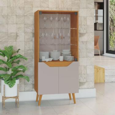 Imagem de Cristaleira 4 Portas Plena Candian jcm Móveis