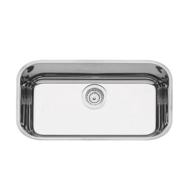 Imagem de Cuba Embutir Retangular Aço Inox 56X34 Alto Brilho Lavínia Tramontina