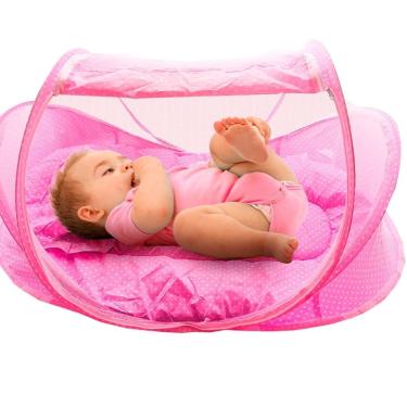 Imagem de Mosquiteiro Cama Berço Cercadinho Tenda Portátil Mosqueteiro Dm