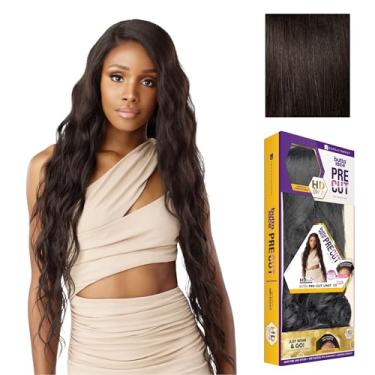 Imagem de Sensationnel Butta lace precut wigs - unit 10 glueless extra wide 5 inch deep parting synthetic pre tweezed smaller knot hairline (2 DARKBROWN)