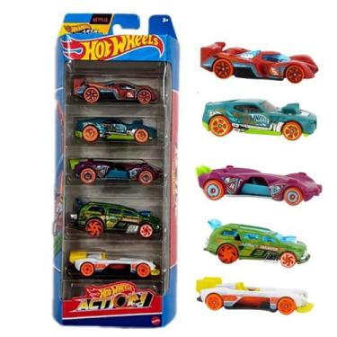 Imagem de Hot Wheels Cartela de Carrinhos com 5 Mattel - Escolha o Kit, Action
