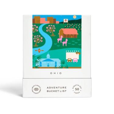 Imagem de Reach International Outfitters Ohio Adventure Bucket List: 50 Scratch-Off Cards for Outdoor Activities, Tourist Attractions, and Road Trips - Perfect Travel Gift and Guide for Exploring