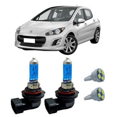Imagem de Lâmpadas Super Branca H8 12V 35W Peugeot 308 2012 A 2016 T10 - FullLig