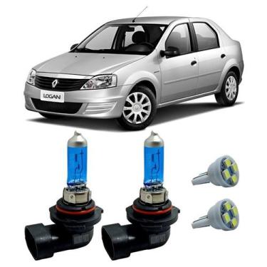 Imagem de Lâmpadas Super Branca H8 12V 35W 4300K Logan 2007 A 2014 T10 - FullLig