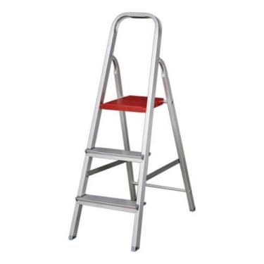 Imagem de Escada 3 Degraus Aluminio 1,08m 120 Kg Reisam