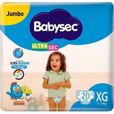 Imagem de Fralda Babysec Ultrasec Jumbo Galinha Pintadinha Xg com 20 unidades