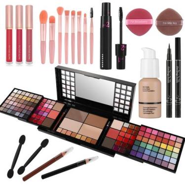 Imagem de Kit de maquiagem CHARMCODE Kit completo com sombra, batom e muito mais