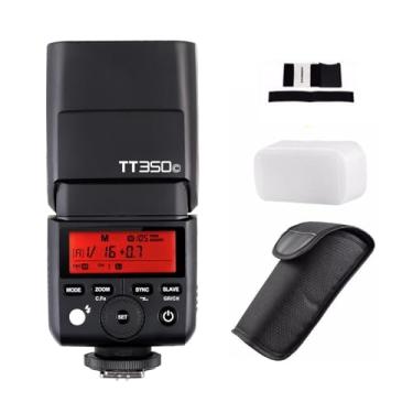 Imagem de Godox TT350C 2.4G HSS 1/8000s TTL GN36 Wireless Speedlite Flash para Canon EOS M M2 M5 M6, para Canon Cameras 5D Mark III 80D 70D 760D 60D 600D 30D 100D 1100D c/Filtros coloridos
