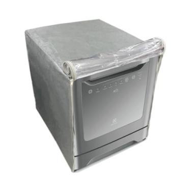 Imagem de CAPA PARA LAVA LOUÇAS ELECTROLUX 8 SERVIÇOS TRANSPARENTE FLEX (Cinza)