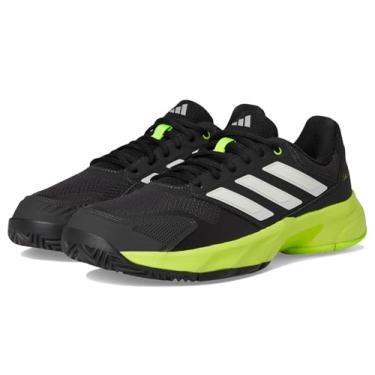 Imagem de adidas Courtjam Control 3 Tênis masculino, Carbono/Zero Metálico/Limão Lúcido, 46