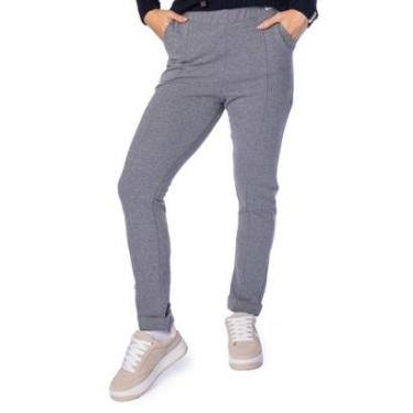 Imagem de Calça Feminina Biamar Slim Moletom Cinza-Feminino