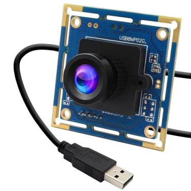 Imagem de Módulo de câmera USB 8MP IMX179-3264x2448 HD Mini Webcam com lente de 2,1 mm, Plug & Play UVC para impressora 3D/máquina industrial/robô, compatível com Windows/Linux/Mac/Android