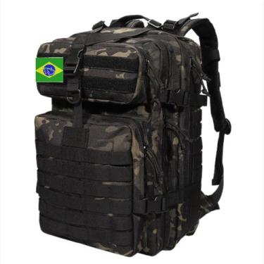 Imagem de Mochila masculina militar 50l tática reforçada impermeavel grande dive