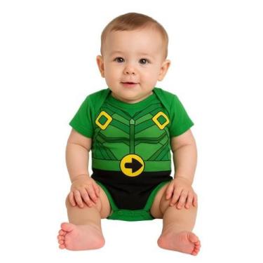 Imagem de Body Bebê Temático Mesversário ARQUEIRO VERDE -  Body Super Heróis, M 