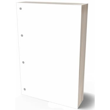 Imagem de Refil Argolado 90g 80 Folhas Branco Liso Caderno Fichario