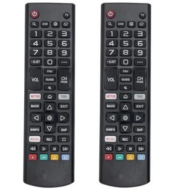 Imagem de 2 peças - AKB75675304 Controle remoto substituído adequado para LG TV 49UM7100PUA 55UM7200PUA 43UM7300PUA 43UM7310PUA 49UM7300PUA 50UM7310PUA 70UM7370PUA 50UM7 400PUA 82UM7570PUB 60UM7200PUA