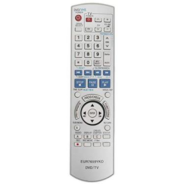 Imagem de Controle remoto de substituição EUR7659YKO aplicável para gravador de DVD Panasonic DMR-ES15 DMR-ES30V DMR-E35V DMR-ES10