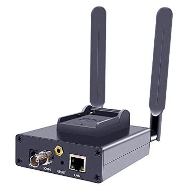Imagem de iseevy Codificador de vídeo H.265 H.264 SDI codificador WiFi sem fio portátil para IPTV transmissão ao vivo suporte RTMP RTMPS SRT RTSP UDP RTP HTTP FLV HLS TS protocolos e plataformas ao vivo