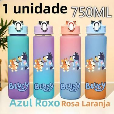 Imagem de Garrafa de Água Esportiva Bluey Bingo - 750ML - Gradiente de Cores, ro