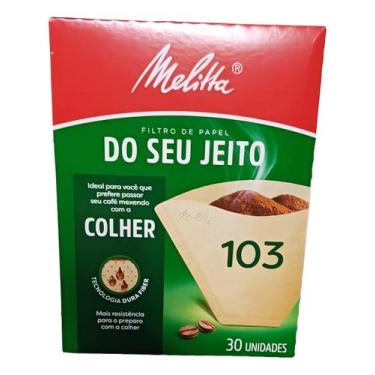 Imagem de Filtro De Papel Melitta Cafe 103 Seu Jeito Mexer Colher 30u