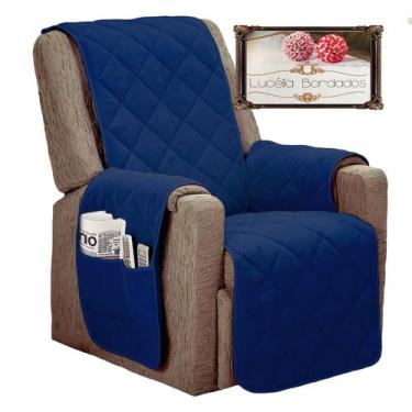 Imagem de Capa protetora para poltrona do papai retratil e reclinavel com fixado
