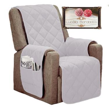 Imagem de Capa protetora para poltrona do papai retratil e reclinavel com fixado