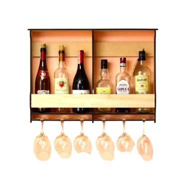 Imagem de Mini Adega Mdf Para 6 Garrafas