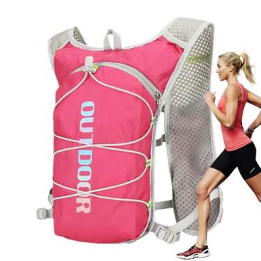 Imagem de Mochila De Hidratação Para Corrida - Colete Hidratação Para Ciclismo | Mochila Multifuncional Leve Para Viagem, Treino, Ciclismo, Acampamento e Atividades Físicas