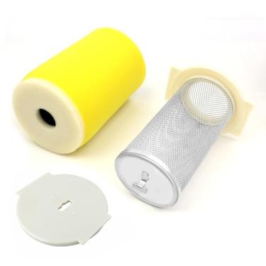 Imagem de Filtro de ar e guia de gaiola de filtro de ar e tampa de extremidade para Yamaha Big Bear 350 YFM350 Kodiak 400 YFM400 Moto 4 YFM350 Timberwolf 250 YFB250 1YW-14458-01-00 1YW-14451-00-00 1UU. Y-14466