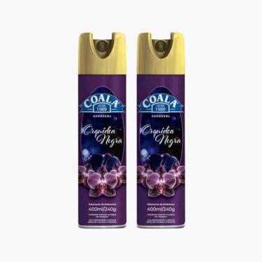 Imagem de Kit 2x Odorizante de Ambiente Aerossol Coala Orquídea Negra 400ml – Fragrância Marcante, Oriental e Sofisticada