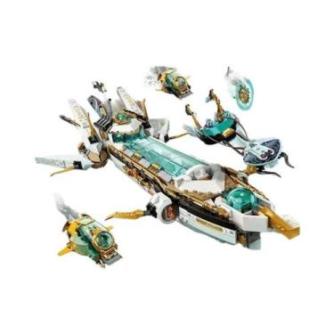Imagem de Blocos De Construção Da Série MOC Ninja Infantil Destiny's Bounty Drag