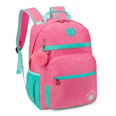 Imagem de Mochila Escolar Infantil Kk24m14 Pink - Kika