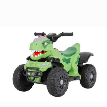 Imagem de Quadriciclo Elétrico Infantil 6v Dino Race Com Bluetooth, luzes e Sons