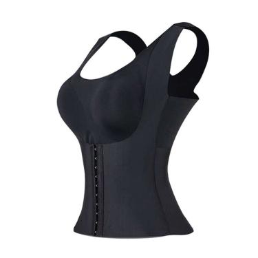 Imagem de Cinta Modeladora De Corpo Sem Costura 4 Em 1 Bojo Preto Tamanho:l