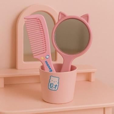 Imagem de Kit com 2 Peças Espelho + Pente Cores Sortidos - FWB