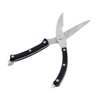 Imagem de Tesoura de Cozinha Trinchante, Aço Inoxidável, 25cm, com Trava de Segurança, para Carnes e Legumes