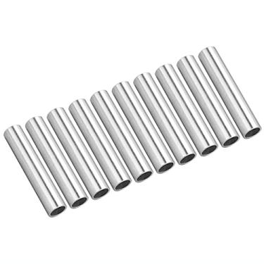Imagem de Garosa Tubos Redondos de Alumínio Precisos Kit de Ferramentas de Suporte para Chassi de robô, 10 Mm de Diâmetro ID X 8 Mm, Leve e Forte, 10 Peças para Entusiastas Robótica