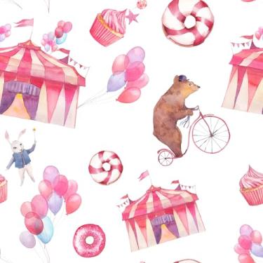 Imagem de Papel De Parede Adesivo Urso Pra Circo Quarto 5m