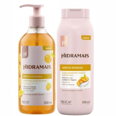 Imagem de Kit Ameixa Dourada Hidramais Hidratante Corporal + Sabonete Líquido