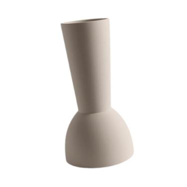 Imagem de Generic Vaso de cerâmica para flores, arranjo floral, decoração de vaso de porcelana, de plantas para sala de estar, decoração de mesa para casa, Branco