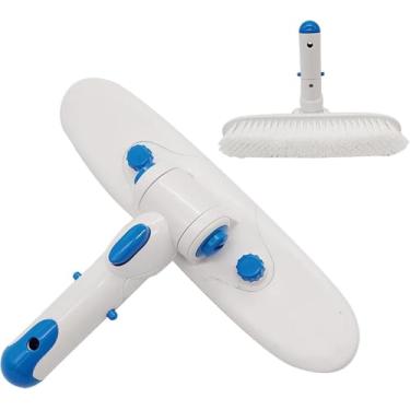 Imagem de Hiod 10 Polegadas Limpeza De Piscina Escova Curta De Luxo Durável Reutilizável Sujeira Manchas Remoção De Limpador Para Concreto Granito