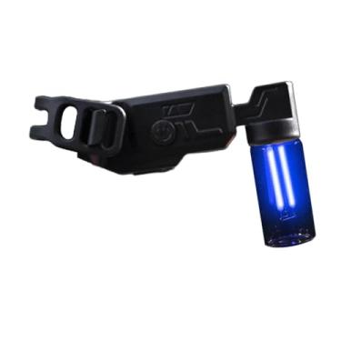 Imagem de YIJU Lanterna traseira de bicicleta, luz traseira de bicicleta de montanha, luz de bicicleta montada na estrada, lanterna para acessórios de ciclismo, Azul