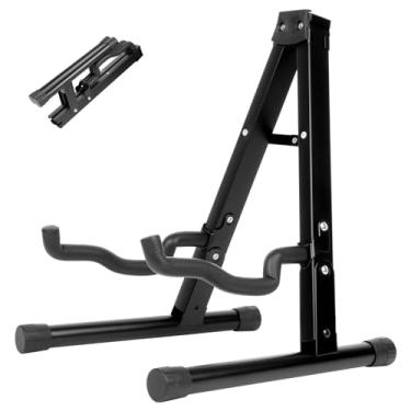 Imagem de zmnklry Suporte Dobrável Para Guitarra - Braço De Borracha E Espuma Antiderrapante, Adequado Violão, Guitarra, Baixo, Ukulele Banjo