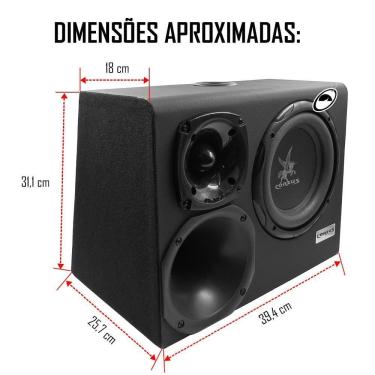 Imagem de Caixa Amplificada Mini Trio Cxmt 300 Corzus 300W Rms