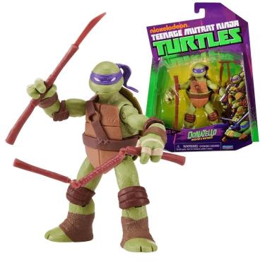 Imagem de Boneco Donatello As Tartarugas Ninja de 10cm com Acessórios
